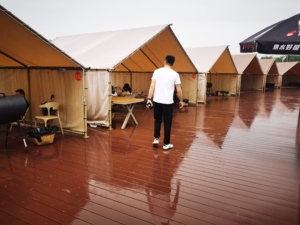 Tùy chỉnh lồng vào nhau <span class=keywords><strong>WPC</strong></span> ngoài trời lát bảng điều chỉnh thiết kế hiện đại 3D dập nổi hạt gỗ composite sàn từ Trung Quốc - Product Image 3