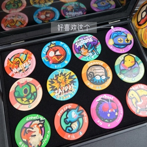 Tavolo da gioco Carrom con distintivo Pokémon DM, in PVC, decorazione per la casa, regalo da collezione per i fan - Product Image 5