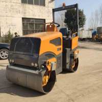 Rouleau compresseur vibrant à double tambour SDBM BM3000 3 tonnes, vente directe usine, système entièrement hydraulique, moteur et pompe