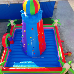 Nhà Máy Giá Inflatable Leo Núi Tháp Ngoài Trời Trò Chơi Thể Thao PVC Inflatable Leo Núi Tường Với Cơ Sở Bouncy - Product Image 2