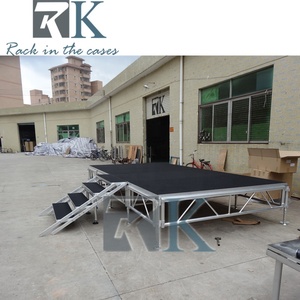 เวทีอลูมิเนียมคุณภาพสูงพร้อมบันไดและราวกันตกสำหรับงานกลางแจ้งแบบพกพา - Product Image 6
