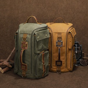 Cross Boarder Canvas Vintage <strong>Backpack</strong> Men's Outdoor Leisure <strong>Backpack</strong> Waterproof Large Capacity Travel Bag Computer <strong>Backpack</strong> - Product Image 1