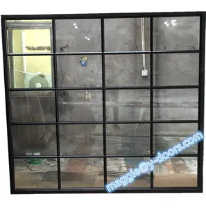 פלדה מודרנית קבוע חלון ברזל צרפתית חלון קייסמנט חלון