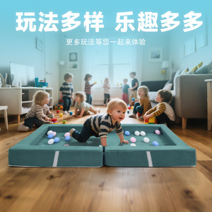 Matelas pliant pour enfants 1,0 m vert, 100 mm d'épaisseur, en mousse, pour literie enfant - Product Image 2