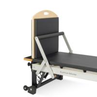 Appareil de Pilates Reformer pour la remise en forme à domicile, design semi-élevé, cadre en alliage d'aluminium, pour le renforcement du tronc, garantie 10 ans