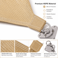 Voile d'ombrage sur mesure résistante aux UV et imperméable, directement de l'usine, pour l'extérieur, le jardin, la terrasse et les événements.