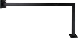 Barre en U noire en métal sur mesure pour mur en <span class=keywords><strong>ardoise</strong></span>, support mural en métal plat en forme de tube rectangulaire pour fixation de quincaillerie - Product Image 4