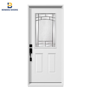 <span class=keywords><strong>2025</strong></span> Trung Quốc Nhà Máy Mới Mỹ Thép Cửa Homeuse An Ninh Nội Thất Bảng Điều Chỉnh Cửa Giá Rẻ Trắng Nửa Kính An Ninh Cửa - Product Image 4