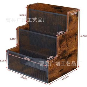 Estante de madera para discos de vinilo de 3 niveles, almacenamiento de madera maciza para exhibir vinilos y CD, decoración del hogar - Product Image 4