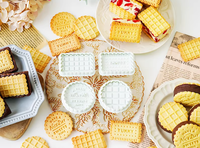 Emporte-pièces à gaufres et biscuits en ABS, forme ronde et rectangulaire, pour enfants - Fabricant