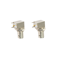 BNC Femelle Angle Droit pour PCB Mount Q9 Socket Coaxial Soudé BNC Connecteur