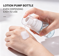 Vente en gros de flacons pulvérisateurs transparents à logo personnalisé de 30 à 80 ml, en plastique coloré, pour une utilisation en voyage