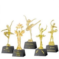 Trophée en cristal pour concours de danse, design créatif Déesse, prix de festival de cinéma, ornement souvenir, Chine