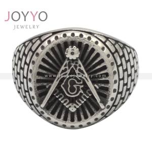 Anillo de acero inoxidable para hombre, joyería de estilo nórdico, personalizado - Product Image 2