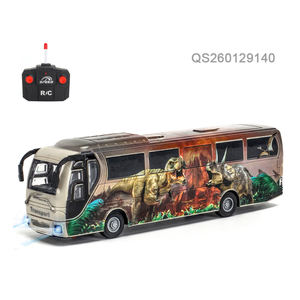 QS Wholesale Kids Gift Football <span class=keywords><strong>Club</strong></span> City Theme R/C Vehicle Toys Plastic Multi Remote Control Model Bus Set Toys With Light - Product Image 3