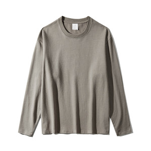 2025 algodón personalizado 230 gramos de cuello redondo talla grande <span class=keywords><strong>3x</strong></span> Camiseta de manga larga para hombre - Product Image 4