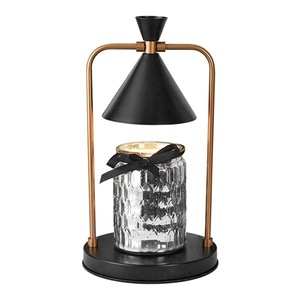 Diffuseur d'arôme de bureau d'art de fer rétro romantique avec lampe de cire fondante à intensité variable veilleuse pour fournitures de jardin de décor de chambre à coucher - Product Image 2