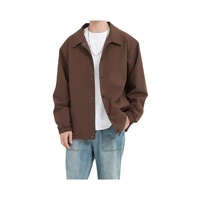 Veste de coach pour homme de haute qualité, logo personnalisé, softshell, col à revers, coupe-vent de printemps avec revêtement, style décontracté