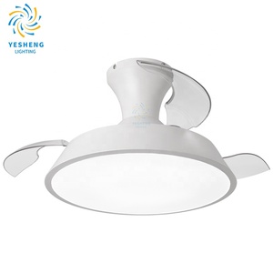 Y270 Ventilador de techo decorativo 28 pulgadas retráctil con ventilador de techo decorativo con luz LED - Product Image 2
