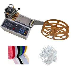 hot knife cutter webbing tape machine automatic cutting satin ribbon cutting machine