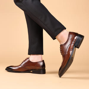 Nouvelles chaussures en cuir pour hommes, pantalons habillés pour femmes, chaussures de ville formelles pour hommes, chaussures décontractées en cuir luxueuses - Product Image 4