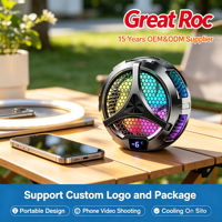 Enfriador Magnético para Teléfono/Tablet con Semiconductor X42, Ventilador con Radiador LED RGB y Pantalla de Temperatura, Logotipo Personalizado OEM, Venta al Por Mayor
