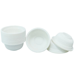 Precio de fábrica para llevar apto para microondas desechable 300ml Biodegradable Tazón de almidón de maíz Recipiente de comida con tapa - Product Image 5