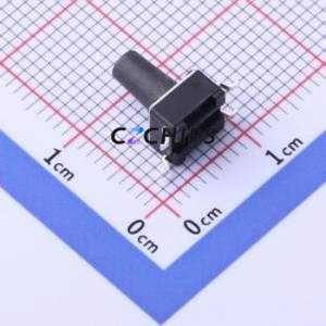 TS-1102SD-C-L-B Tactile Switch SMD-4P,6x6mm Switch Single Pole Single Throw Round Button 2.6N Vertical Mount - Product Image 2
