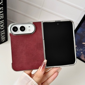 เคสโทรศัพท์มือถือหนัง PU แฟชั่นสำหรับ iPhone Duo บางเฉียบ ขอบชุบเคลือบกันกระแทก ป้องกันอย่างดี - Product Image 1