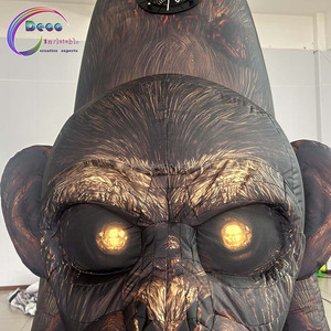 Nuovo Design impermeabile Multi-colore gonfiabile decorazione di Halloween appesa scimmia cartone animato capovolto incorporato ventola USB alimentato - Product Image 6