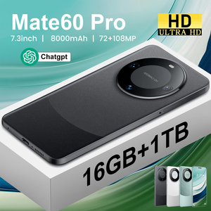 Venta directa <span class=keywords><strong>de</strong></span> fábrica Navidad barato Teléfono Móvil Inteligente Mate60 Pro Android 13 16GB + 1TB 8000Mah Dual SIM <span class=keywords><strong>Chat</strong></span> GPT GPS Google - Product Image 2