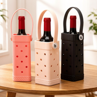 Sac de transport pour vin individuel, sacs de protection souples, boîte cadeau pour bouteille de champagne, porte-vin portable pour les voyages, les pique-niques, la plage