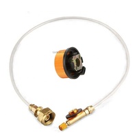 Adaptateur de cartouche de gaz pour camping avec arrêt automatique pour pistolets et torches
