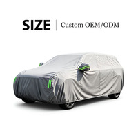 Housse de voiture en PVC 250 g/m² pour toutes les saisons, imperméable, anti-poussière et personnalisable