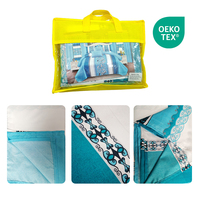 Parures de lit personnalisées avec rideaux assortis, ensemble de 12 pièces, imprimé floral, housse de couette, ensemble de draps, vente en gros pour hôtel Airbnb