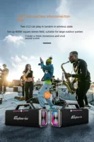 Nouvelle carte son K13 K Sound Card K Song BT Speaker, enceinte portable 200W à basses puissantes, haut-parleur pour danse en plein air et en intérieur
