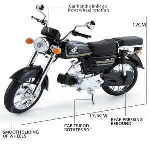 Motocyclette miniature en alliage HY HY-M10-2A à l'échelle 1:10, jouet pour les enfants de 5 ans et plus, <span class=keywords><strong>cadeau</strong></span> unisexe - Product Image 5