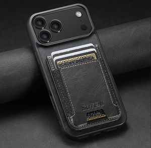 Étui Portefeuille Magnétique en Similicuir Compatible avec la Recharge Sans Fil et Support Téléphone pour iPhone 17 Pro Max 16 15 14 - Product Image 6