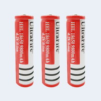Baterai Elektronik 18650 9800mah Baterai Li-ion 18650 9800 Mah untuk Senter Cahaya Kuat Kapasitas Besar