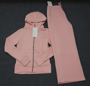 Set Giacca con Zip e Pantaloni a Zampa con Logo Ricamato, Abbigliamento Invernale per Yoga, Completo Sportivo da Donna Disponibile - Product Image 1