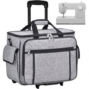 Free Sample Rolling Sewing Machine <b>Case</b>, Detachable Rolling Sewing Machine <b>Carrying</b> <b>Case</b> on Wheels, Trolley Tote Bag - Product Image 1