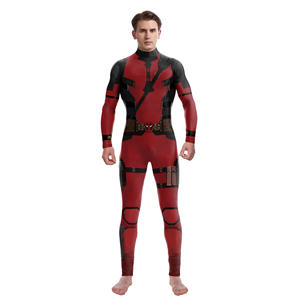 Hot Sale Superheld Film Dead Pool und Wolverine Kostüm Halloween Performance Kostüm Stage Show Jumps uit Strumpfhose - Product Image 2