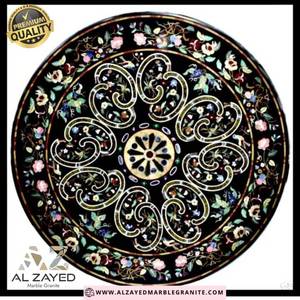 Cubierta de Mesa de Centro con Incrustaciones de Mármol, Piedra Semipreciosa Elegante para Mesas de Tocador, Comedor y Encimeras de Hotel - Product Image 3