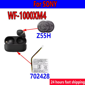 แบตเตอรี่ใหม่เอี่ยม Z55H 70mAh แบตเตอรี่ทดแทนสำหรับหูฟังบลูทูธ <span class=keywords><strong>SONY</strong></span> <span class=keywords><strong>WF</strong></span>-<span class=keywords><strong>1000XM4</strong></span> - Product Image 2