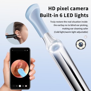 Dernier modèle d'outil multifonctionnel 2 en 1 pour l'élimination visuelle du cérumen et la coupe des poils de nez avec caméra Wi-Fi - Product Image 2