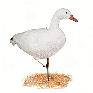 Décoy pliable en EVA pour oie des neiges avec piquet de support - Pose réaliste 3D de canard d'eau canadien en train de manger pour la chasse et le jardin - Product Image 2