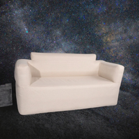 Fauteuil de plage double gonflable moderne personnalisable avec pompe électrique, canapé gonflable d'extérieur pliable, idéal pour hôpitaux et environnements écologiques
