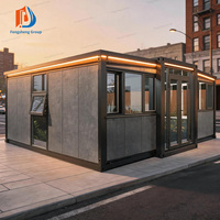 Casa Contenedor Modular de Lujo de Alta Calidad, Expandible de 10 pies, 20 pies, 30 pies, con Doble Ala, Cocina y Dormitorio, para Estadías Vacacionales