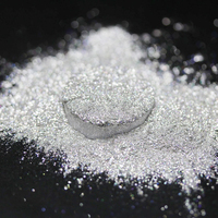 Poudre de paillettes argentées en vrac, Pigment de paillettes de platine pour ombre à paupières, vente en gros