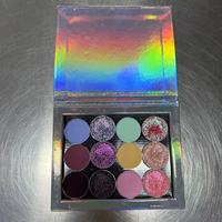 Palette de pigments d'ombres à paupières nouvellement uniques personnalisées avec des nuances duochromes multichromes mates et chatoyantes de longue durée